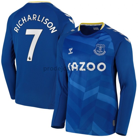 Everton Dresy Fotbal Richarlison 7 Domácí 2021-2022 Dlouhý Rukáv