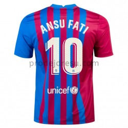 FC Barcelona Dresy Fotbal Ansu Fati 10 Domácí 2021-2022 Krátký Rukáv