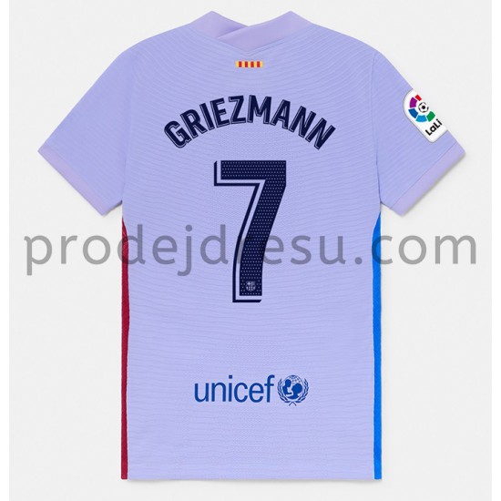 FC Barcelona Dresy Fotbal Antoine Griezmann 7 Venkovní 2021-2022 Krátký Rukáv