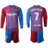 FC Barcelona Dresy Fotbal Antoine Griezmann 7 Dětský Domácí 2021-2022 Dlouhý Rukáv
