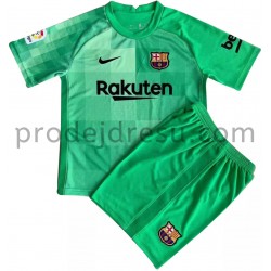 FC Barcelona Dresy Fotbal Brankářské Dětský Alternativní 2021-2022 Krátký Rukáv
