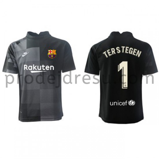 FC Barcelona Dresy Fotbal Brankářské Ter Stegen 1 Venkovní 2021-2022 Krátký Rukáv
