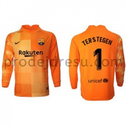 FC Barcelona Dresy Fotbal Brankářské Ter Stegen 1 Domácí 2021-2022 Dlouhý Rukáv