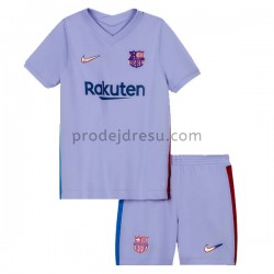 FC Barcelona Dresy Fotbal Dětský Venkovní 2021-2022 Krátký Rukáv