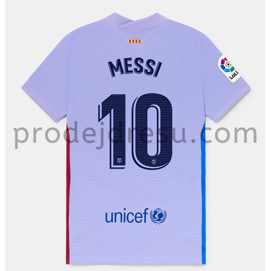 FC Barcelona Dresy Fotbal Lionel Messi 10 Venkovní 2021-2022 Krátký Rukáv