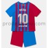 FC Barcelona Dresy Fotbal Lionel Messi 10 Dětský Domácí 2021-2022 Krátký Rukáv