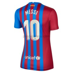 FC Barcelona Dresy Fotbal Lionel Messi 10 Žena Domácí 2021-2022 Krátký Rukáv