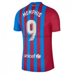 FC Barcelona Dresy Fotbal Memphis Depay 9 Domácí 2021-2022 Krátký Rukáv