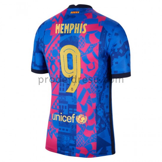 FC Barcelona Dresy Fotbal Memphis Depay 9 Alternativní 2021-2022 Krátký Rukáv