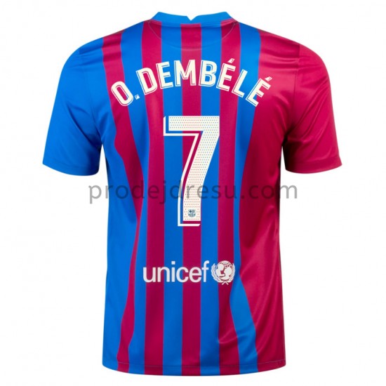 FC Barcelona Dresy Fotbal O. Dembele 7 Domácí 2021-2022 Krátký Rukáv