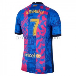 FC Barcelona Dresy Fotbal O. Dembele 7 Alternativní 2021-2022 Krátký Rukáv