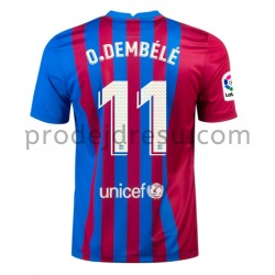FC Barcelona Dresy Fotbal Ousmane Dembele 11 Domácí 2021-2022 Krátký Rukáv