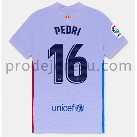 FC Barcelona Dresy Fotbal Pedri 16 Venkovní 2021-2022 Krátký Rukáv