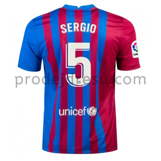 FC Barcelona Dresy Fotbal Sergio Busquets 5 Domácí 2021-2022 Krátký Rukáv