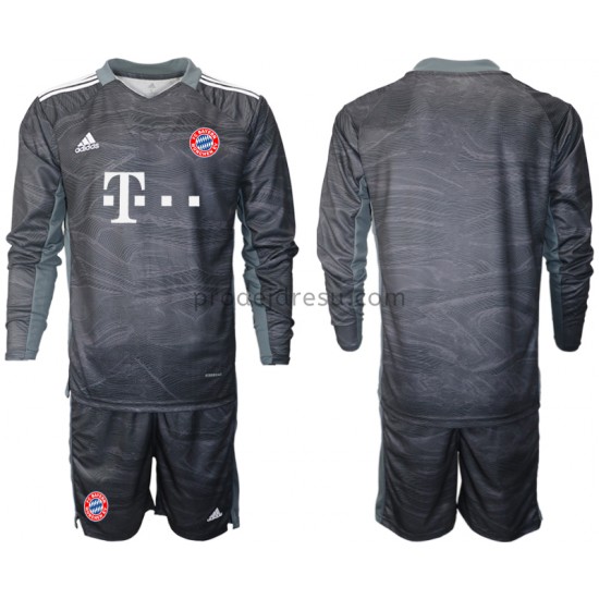 FC Bayern Mnichov Dresy Fotbal Brankářské Dětský Venkovní 2021-2022 Dlouhý Rukáv