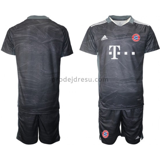 FC Bayern Mnichov Dresy Fotbal Brankářské Dětský Venkovní 2021-2022 Krátký Rukáv
