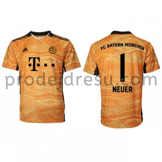 FC Bayern Mnichov Dresy Fotbal Brankářské Manuel Neuer 1 Domácí 2021-2022 Krátký Rukáv