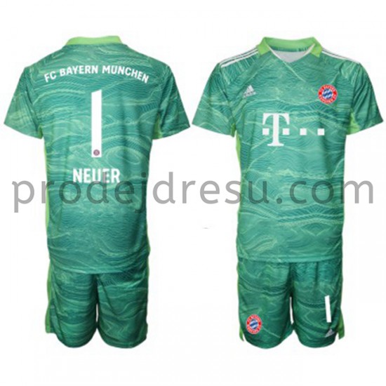 FC Bayern Mnichov Dresy Fotbal Brankářské Manuel Neuer 1 Dětský Alternativní 2021-2022 Krátký Rukáv