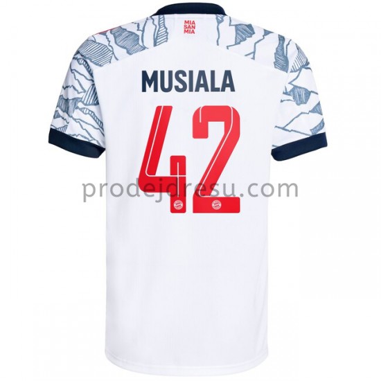 FC Bayern Mnichov Dresy Fotbal Jamal Musiala 42 Alternativní 2021-2022 Krátký Rukáv