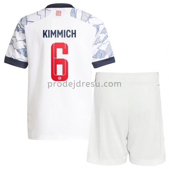 FC Bayern Mnichov Dresy Fotbal Joshua Kimmich 6 Dětský Alternativní 2021-2022 Krátký Rukáv