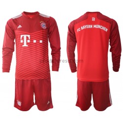 FC Bayern Mnichov Dresy Fotbal Dětský Domácí 2021-2022 Dlouhý Rukáv