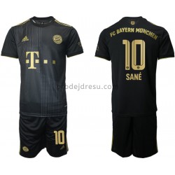 FC Bayern Mnichov Dresy Fotbal Leroy Sane 10 Dětský Venkovní 2021-2022 Krátký Rukáv