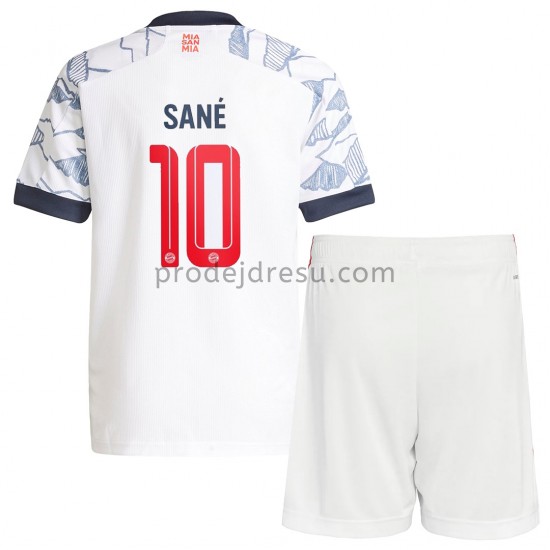 FC Bayern Mnichov Dresy Fotbal Leroy Sane 10 Dětský Alternativní 2021-2022 Krátký Rukáv