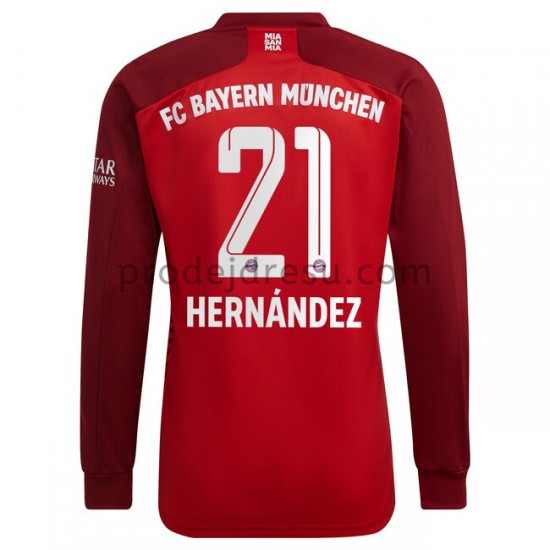 FC Bayern Mnichov Dresy Fotbal Lucas Hernandez 21 Domácí 2021-2022 Dlouhý Rukáv