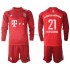 FC Bayern Mnichov Dresy Fotbal Lucas Hernandez 21 Dětský Domácí 2021-2022 Dlouhý Rukáv