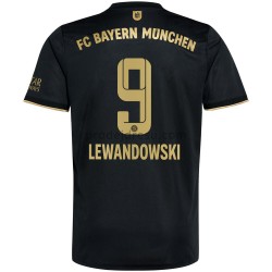 FC Bayern Mnichov Dresy Fotbal Robert Lewandowski 9 Venkovní 2021-2022 Krátký Rukáv