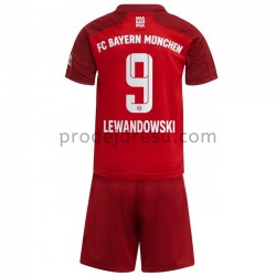 FC Bayern Mnichov Dresy Fotbal Robert Lewandowski 9 Dětský Domácí 2021-2022 Krátký Rukáv