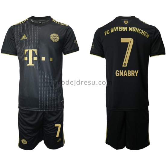 FC Bayern Mnichov Dresy Fotbal Serge Gnabry 7 Dětský Venkovní 2021-2022 Krátký Rukáv