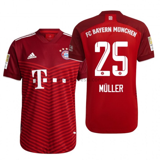 FC Bayern Mnichov Dresy Fotbal Thomas Muller 25 Domácí 2021-2022 Krátký Rukáv