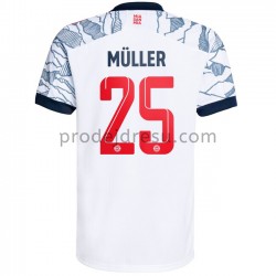 FC Bayern Mnichov Dresy Fotbal Thomas Muller 25 Alternativní 2021-2022 Krátký Rukáv