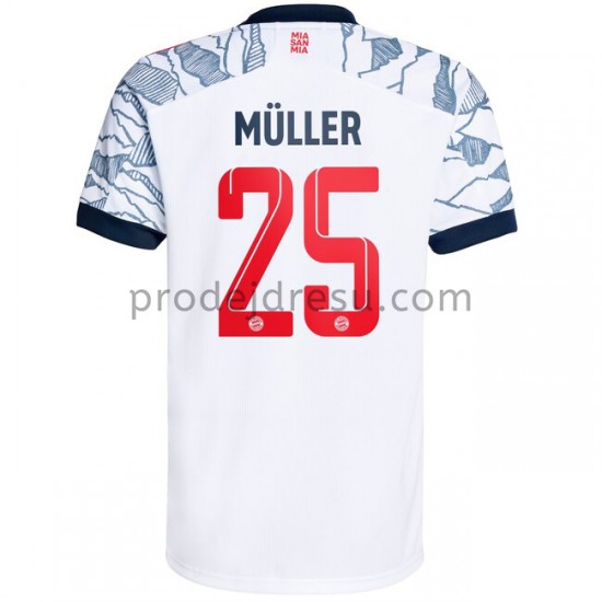 FC Bayern Mnichov Dresy Fotbal Thomas Muller 25 Alternativní 2021-2022 Krátký Rukáv