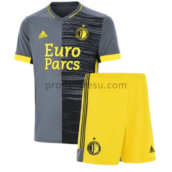 Feyenoord Rotterdam Dresy Fotbal Dětský Venkovní 2021-2022 Krátký Rukáv