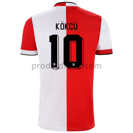 Feyenoord Rotterdam Dresy Fotbal Orkun Kokcu 10 Domácí 2021-2022 Krátký Rukáv