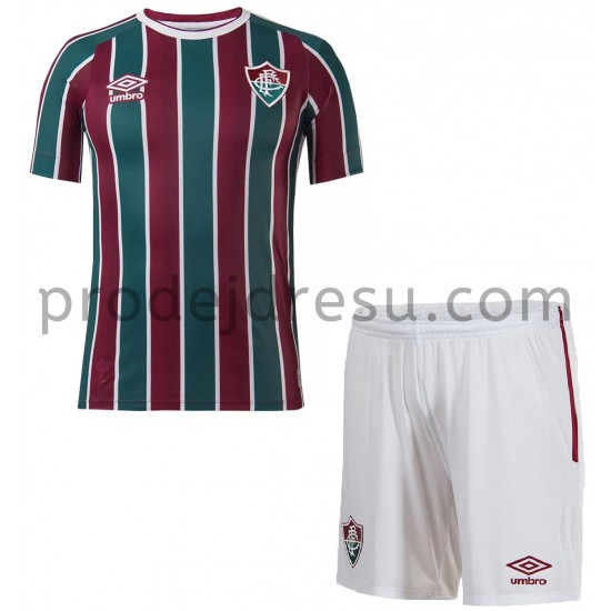 Fluminense Dresy Fotbal Dětský Domácí 2021-2022 Krátký Rukáv