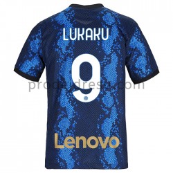Inter Milán Dresy Fotbal Dresy Fotbal Romelu Lukaku 9 Domácí 2021-2022 Krátký Rukáv