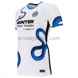 Inter Milán Dresy Fotbal Dresy Fotbal Žena Venkovní 2021-2022 Krátký Rukáv