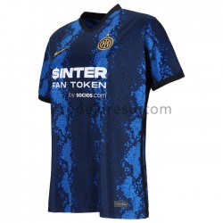 Inter Milán Dresy Fotbal Dresy Fotbal Žena Domácí 2021-2022 Krátký Rukáv