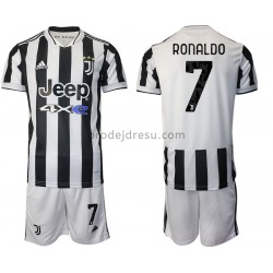 Juventus Dresy Fotbal Cristiano Ronaldo 7 Dětský Domácí 2021-2022 Krátký Rukáv