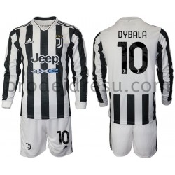 Juventus Dresy Fotbal Dybala 10 Dětský Domácí 2021-2022 Dlouhý Rukáv