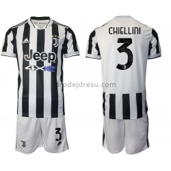 Juventus Dresy Fotbal Giorgio Chiellini 3 Dětský Domácí 2021-2022 Krátký Rukáv