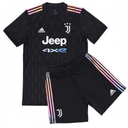 Juventus Dresy Fotbal Dětský Venkovní 2021-2022 Krátký Rukáv