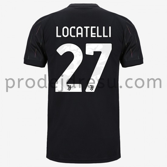 Juventus Dresy Fotbal Manuel Locatelli 27 Venkovní 2021-2022 Krátký Rukáv