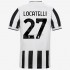 Juventus Dresy Fotbal Manuel Locatelli 27 Domácí 2021-2022 Krátký Rukáv