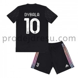 Juventus Dresy Fotbal Paulo Dybala 10 Dětský Venkovní 2021-2022 Krátký Rukáv