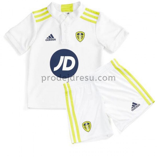 Leeds United Dresy Fotbal Dětský Domácí 2021-2022 Krátký Rukáv