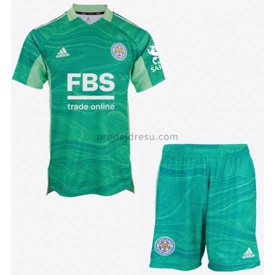 Leicester City Dresy Fotbal Brankářské Dětský Venkovní 2021-2022 Krátký Rukáv